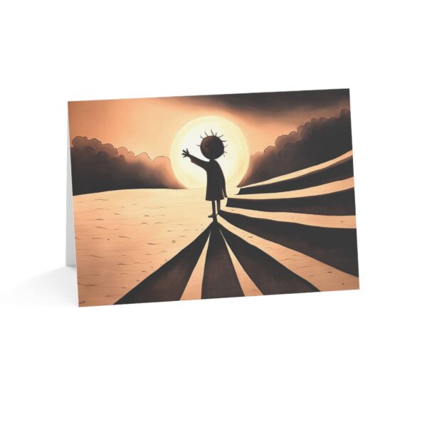Greeting Card: Smile - it confuses the shadows and makes the sun laugh (Version 1)