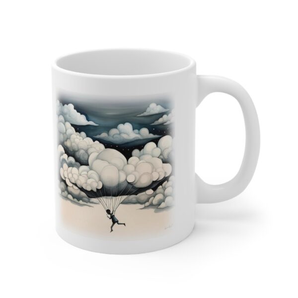 Be like a cloud, float through life and occasionally rain glitter. Mug