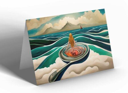 Greeting Card: Always Carry a Spoon - You Never Know When the Sea Might Turn into Soup