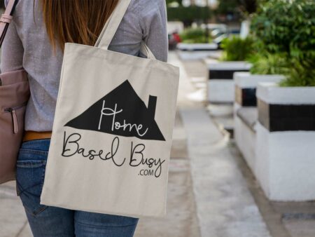 Home Based Busy Cavas Tote Bag
