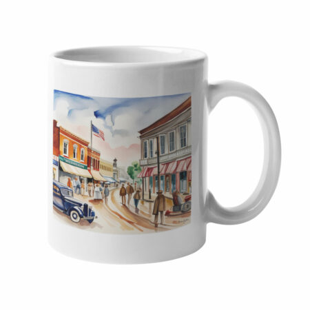 Albertville, Alabama Historical Watercolor Mug #1