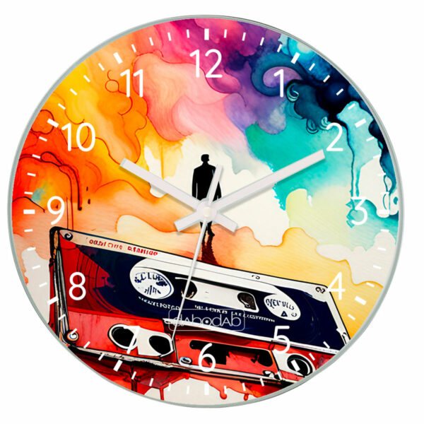 Cassette Glass Clock #1
