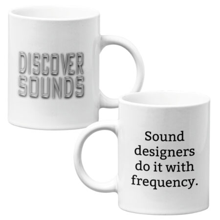 11 oz Mug: Sound designers do it with frequency.